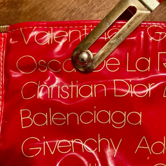 VINTAGE RED VINYL BAG! A Studio 54 Relic! EUC! - Picture 2 of 10